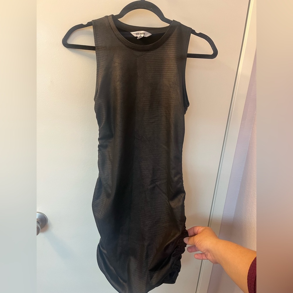 Steve Madden Small Black Sleeveless Dress (RSB) PTP 14-17/L 33 Like New - Picture 4 of 13
